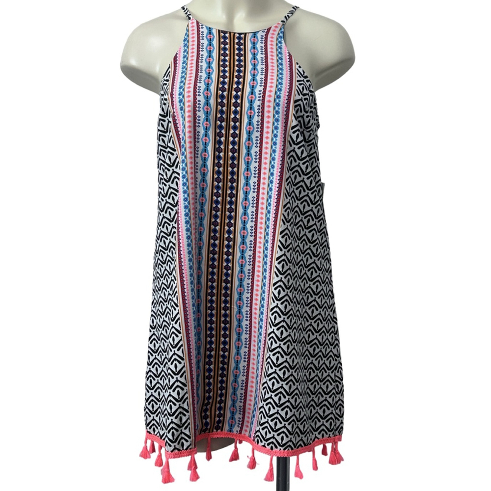 Mm Mm Mm NWT Halter Dress Size S Black, Coral, White